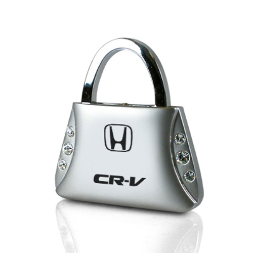 Honda CR-V Clear Crystals Purse Shape Key Chain