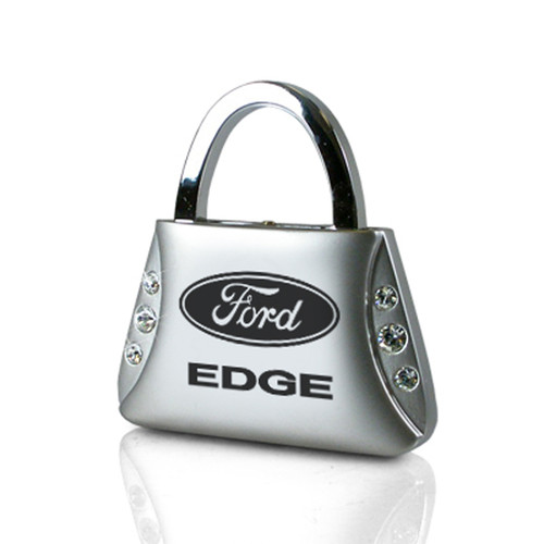 Ford Edge Clear Crystals Purse Shape Key Chain
