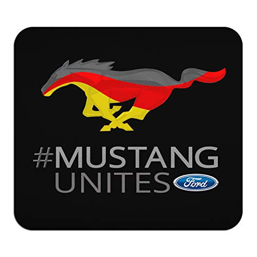 Ford Mustang Unites German Flag Graphic PC Mouse Pad for Gaming and Office