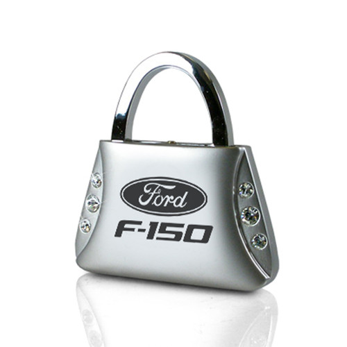 Ford F-150 Clear Crystals Purse Shape Key Chain