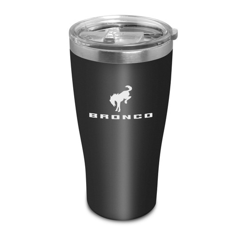Ford Bronco UV Full-Color Logo 20 oz Black Dual-Wall Stainless Steel Travel Tumbler Mug