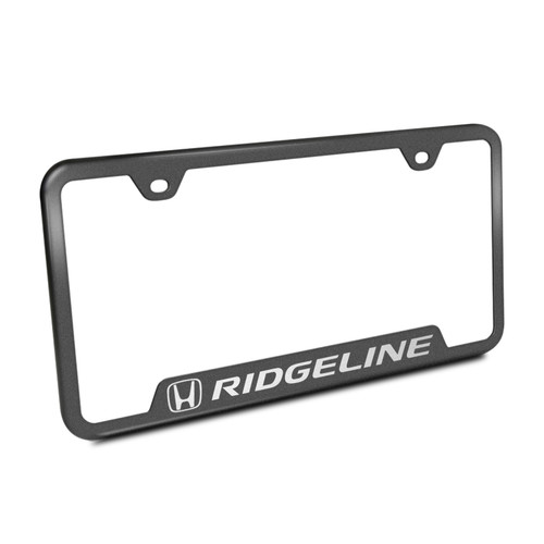 Honda Ridgeline 50 States Stainless Steel Rugged Style Black License Plate Frame
