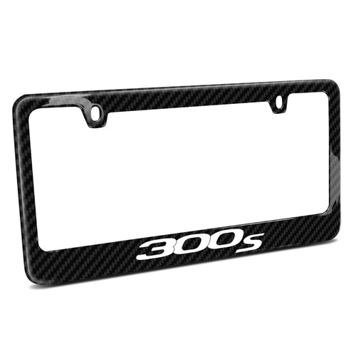Chrysler 300S Black Real 3K Carbon Fiber Glossy Finish License Plate Frame