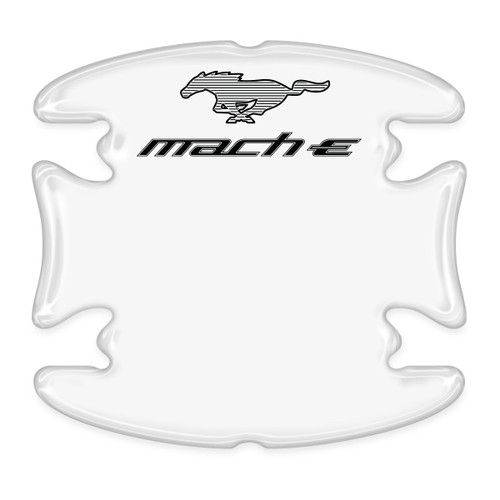 Ford Mustang Mach-E Universal Car Door Handle Cup Protector Clear Decal Stickers, Pair