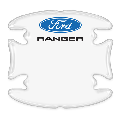 Ford Ranger Universal Car Door Handle Cup Protector Clear Decal Stickers, Pair