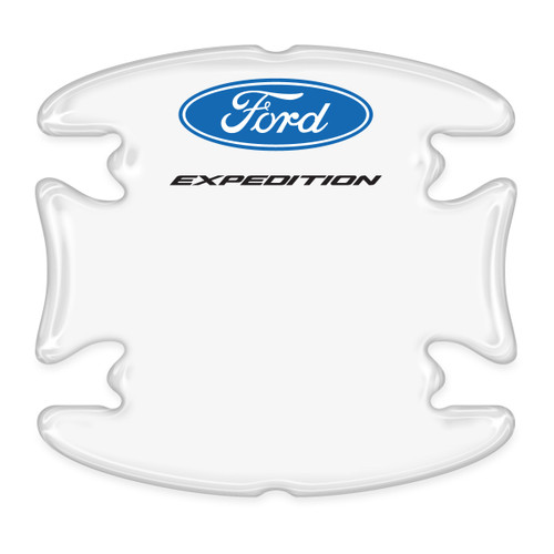 Ford Expedition Universal Car Door Handle Cup Protector Clear Decal Stickers, Pair