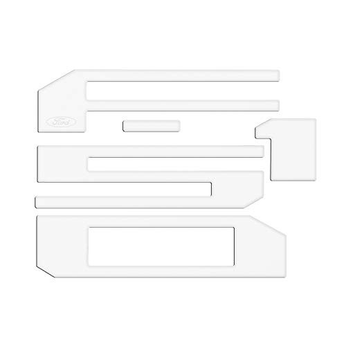 Ford F-150 2018 to 2022 Tailgate 1/32" White Letter Insert with Lasered Ford Logo