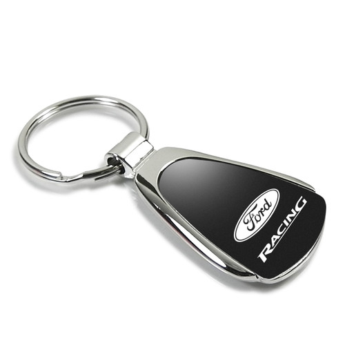 Ford Racing Black Tear Drop Key Chain
