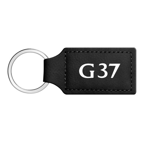 Infiniti G37 Rectangular Black Leatherette Key Chain