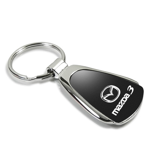 Mazda 3 Black Tear Drop Key Chain