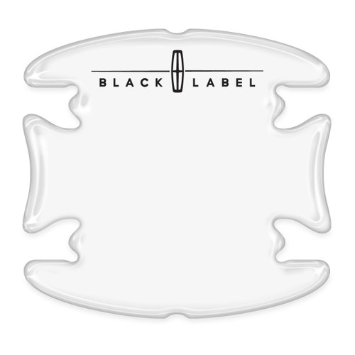 Lincoln Black Label Universal Car Door Handle Cup Protector Clear Decal Stickers, Pair