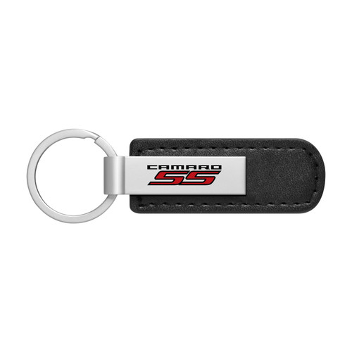 Chevrolet Camaro SS Black PU Leather Strap Key Chain
