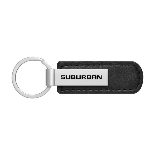 Chevrolet Suburban Black PU Leather Strap Key Chain