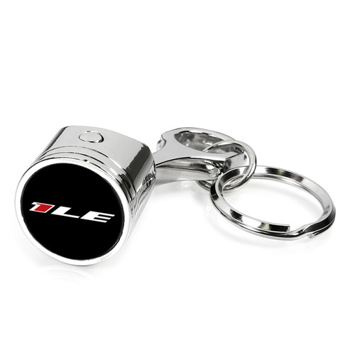 Chevrolet Camaro 1LE Engine Piston Style Chrome Metal Key Chain
