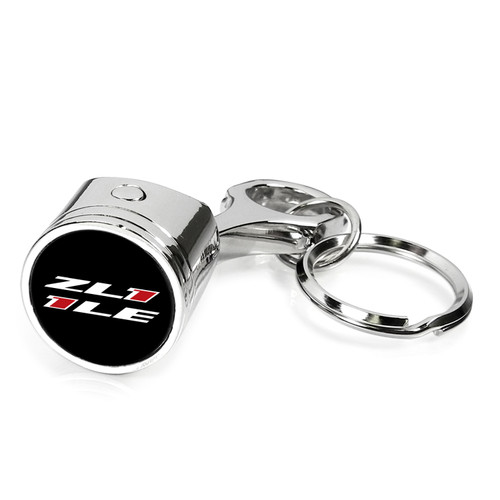 Chevrolet Camaro ZL1-1LE Engine Piston Style Chrome Metal Key Chain