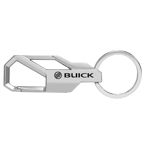 Buick Silver Carabiner-style Snap Hook Metal Key Chain