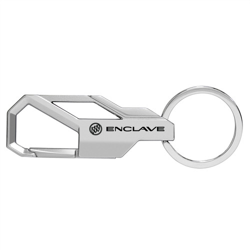 Buick Enclave Silver Carabiner-style Snap Hook Metal Key Chain