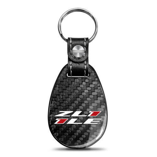 Chevrolet Camaro ZL1-1LE Black Real Carbon Fiber Large Tear-Drop Key Chain