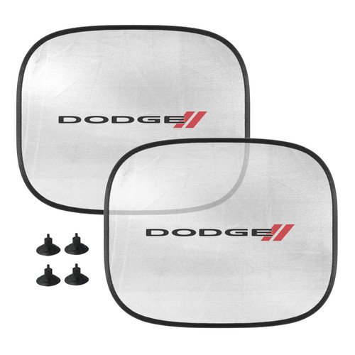 Dodge Logo Car Side Window Mesh Sun Shades for Baby Children UV Protection, 2 Pack