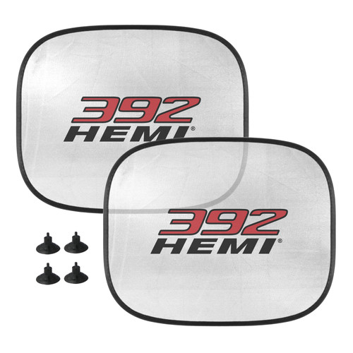 HEMI 392 Logo Car Side Window Mesh Sun Shades for Baby Children UV Protection, 2 Pack