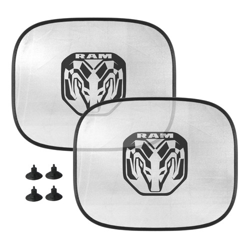 RAM New Logo 2019 up Car Side Window Mesh Sun Shades for Baby Children UV Protection, 2 Pack
