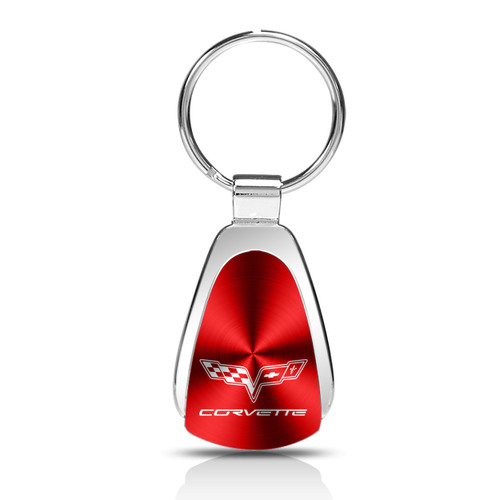 Chevrolet Corvette C6 Red Tear Drop Key Chain Key Chain
