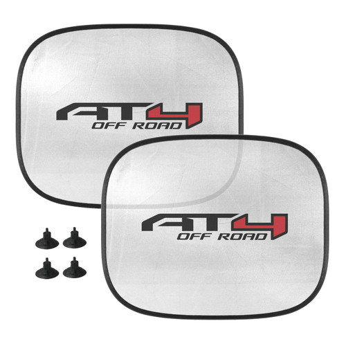 GMC AT4 Logo Car Side Window Mesh Sun Shades for Baby Children UV Protection, 2 Pack