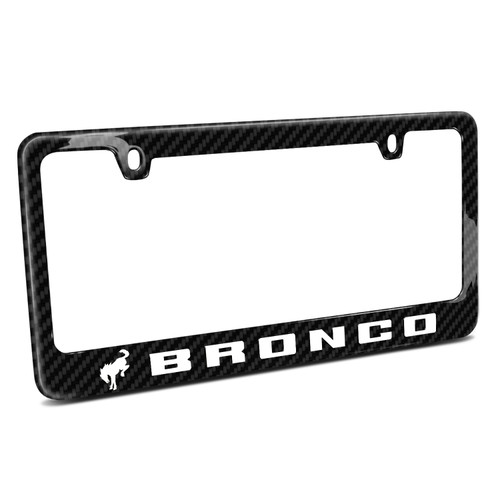 Ford Bronco Black Real Carbon Fiber License Plate Frame