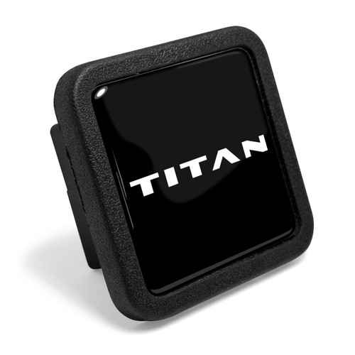 Nissan Titan Black Rubber Heavy-Duty 2" Trailer Tow Hitch Receiver Cover for Class 3 and Class 4