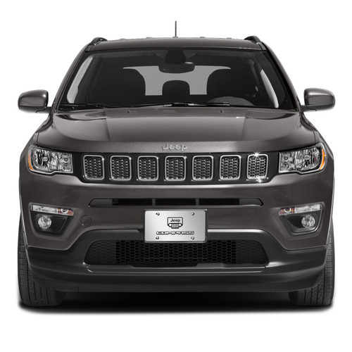 Jeep Front Grill Logo Stainless Steel License Plate Custom Creations