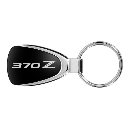 Nissan 370Z Vertical Logo Black Tear Drop Key Chain