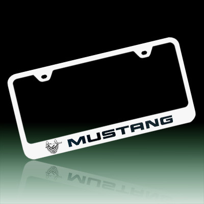 Ford Mustang 45th Anniversary Polished Steel License Frame