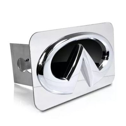 Infiniti Logo Black Fill Metal Tow Hitch Cover