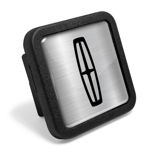 Lincoln in Silver Black Rubber Heavy-Duty 2" Trailer Tow Hitch Receiver Cover for Class 3 and Class 4