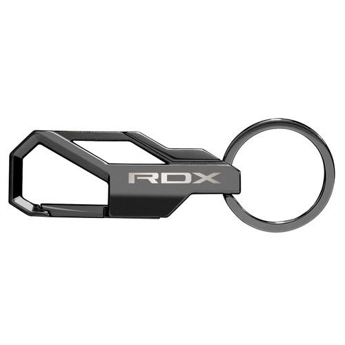 Acura RDX Gunmetal Black Carabiner Style Snap Hook Metal Key Chain