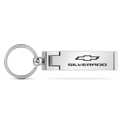 Chevrolet Silverado Multifunction Cell Phone Stand Purse Bag Table Hanger Foldable Chrome Key Chain