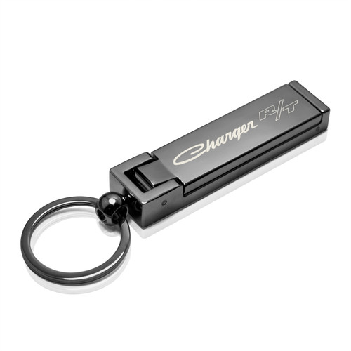 Dodge Charger R/T Classic Multifunction Cell Phone Stand Purse Bag Hook Table Hanger Foldable Gunmetal Gray Key Chain