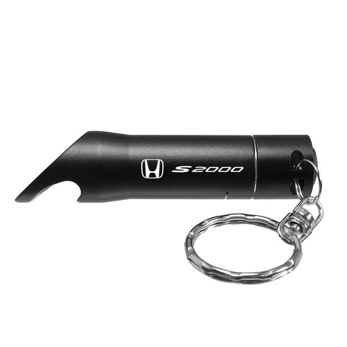 Honda S2000 Black LED Flashlight Bottle Opener Key Chain