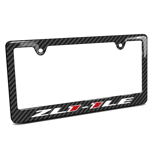 Chevrolet Camaro ZL1-1LE Black Carbon Fiber Look ABS Plastic License Plate Frame
