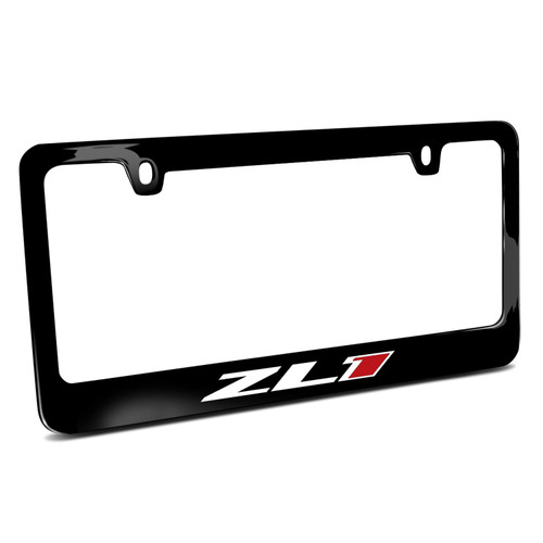 Chevrolet Camaro ZL1 Black Metal License Plate Frame