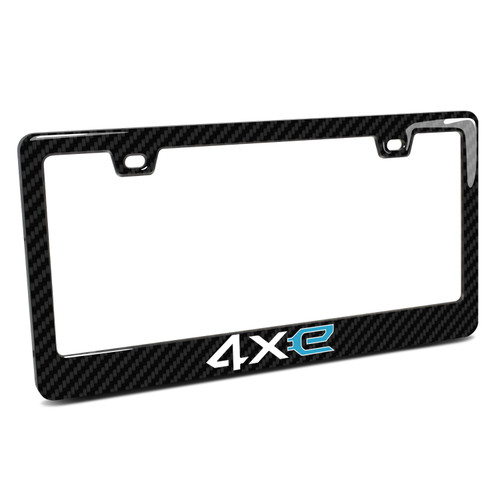 Jeep 4xe Printed Real Carbon Fiber Finish ABS Plastic License Plate Frame