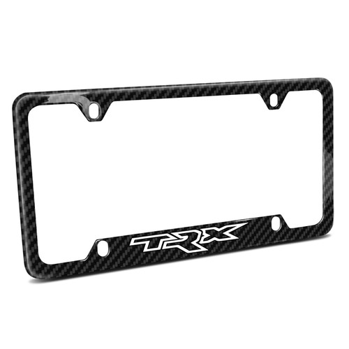 RAM 1500 TRX Printed Black Real Carbon Fiber 50 States License Plate Frame
