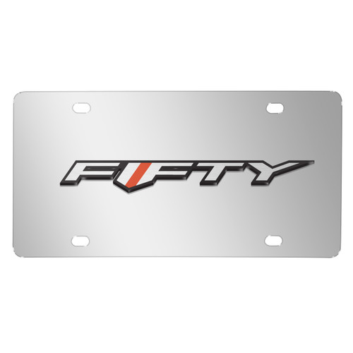 Chevrolet Camaro 50 Years 2017 Mirror Chrome Metal License Plate