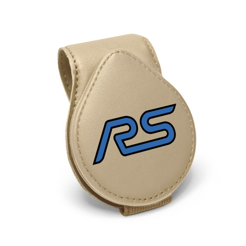 Ford Focus RS Beige Leather Magnetic Sunglass Holder Car Sun Visor Mount Clip