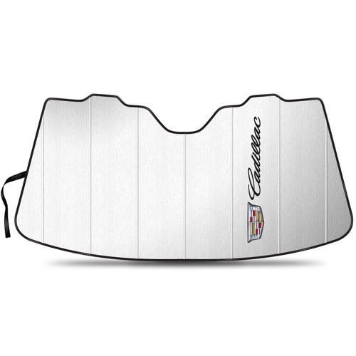 Cadillac Crest Logo Logo Jumbo-Size Universal Fit Enforced Stand-Up Auto Windshield Sun Shade at Standard Size 57"x 31"