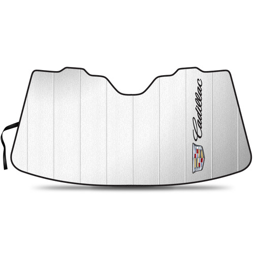Cadillac Crest Logo Logo Universal Fit Enforced Stand-Up Auto Windshield Sun Shade at Standard Size 54"x 27.5"