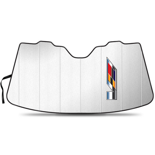 Cadillac V Logo Logo Jumbo-Size Universal Fit Enforced Stand-Up Auto Windshield Sun Shade at Standard Size 57"x 31"