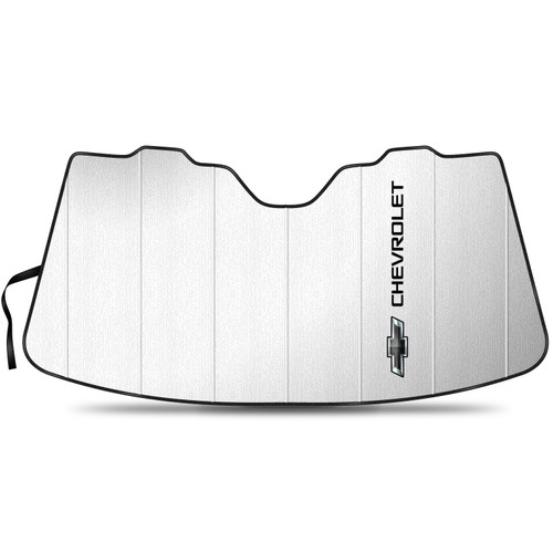 Chevrolet Black Logo Logo Jumbo-Size Universal Fit Enforced Stand-Up Auto Windshield Sun Shade at Standard Size 57"x 31"