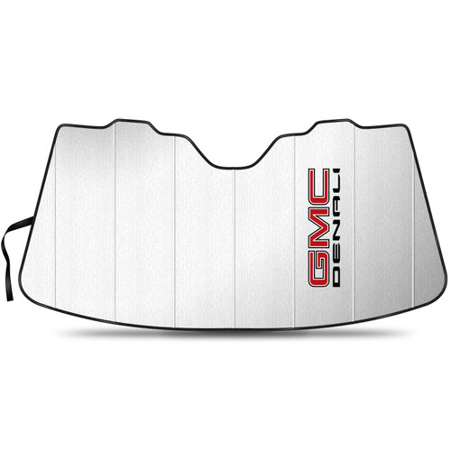 GMC Denali Logo Jumbo-Size Universal Fit Enforced Stand-Up Auto Windshield Sun Shade at Standard Size 57"x 31"