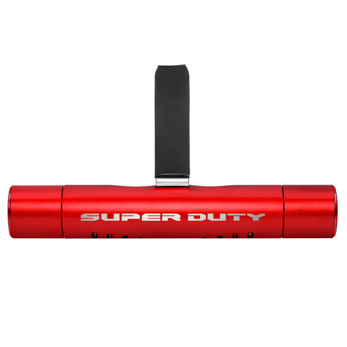 Ford Super-Duty Red Aluminum Car Vent Air Freshener Clip with adjustable window and 10 Refill Sticks